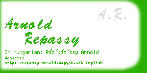 arnold repassy business card